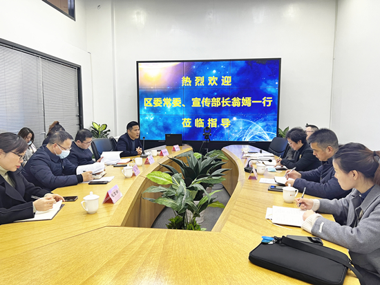 区委常委、宣传部长翁嫣光临CQ9电子文创集团调研