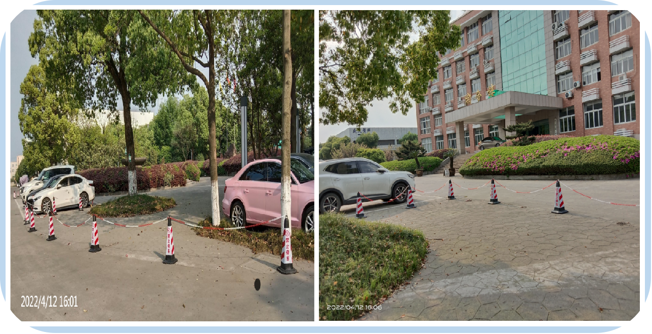 不容停车“雪糕”筒“上岗”啦