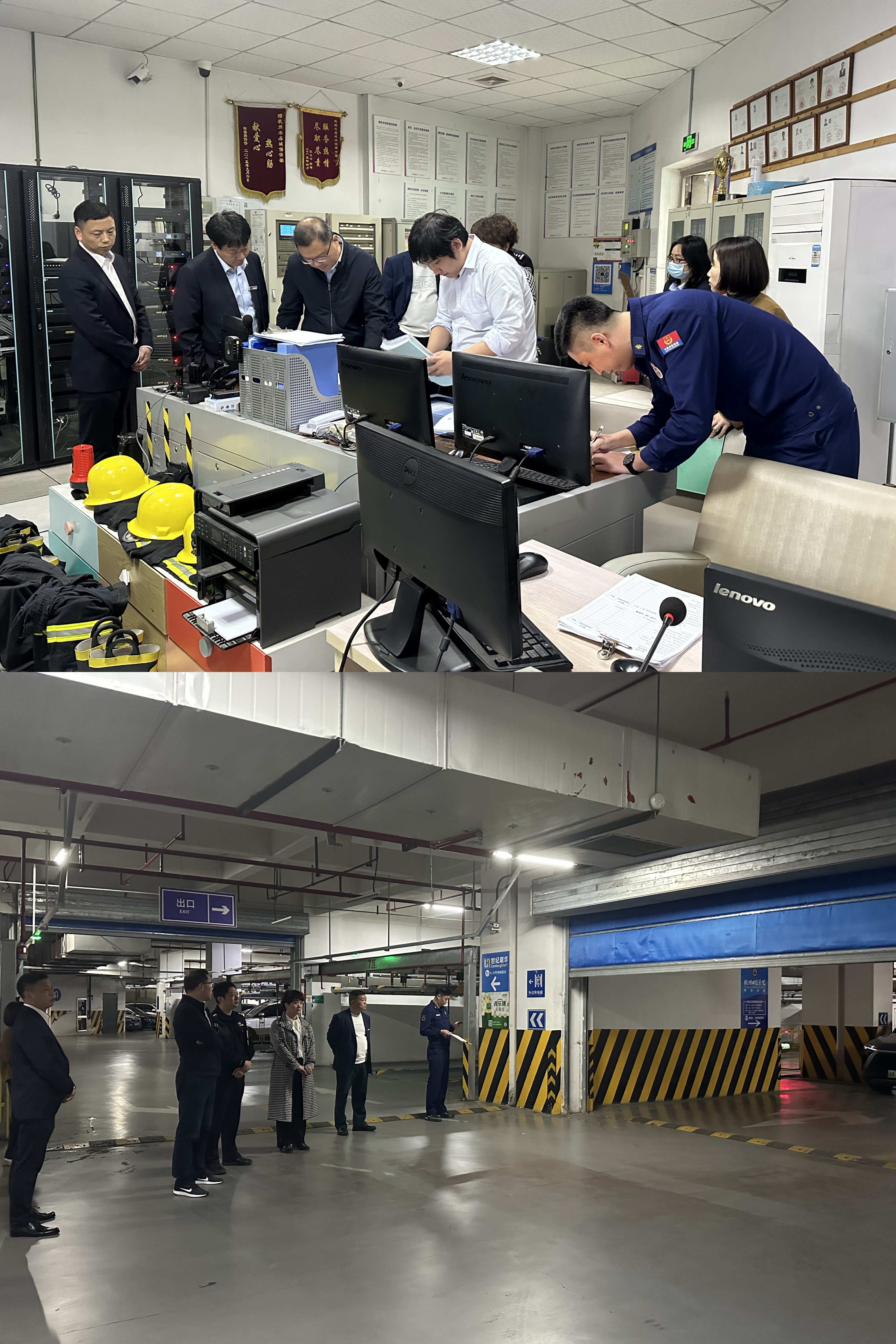 大关街路辅导光临水晶城查抄节前消防安全