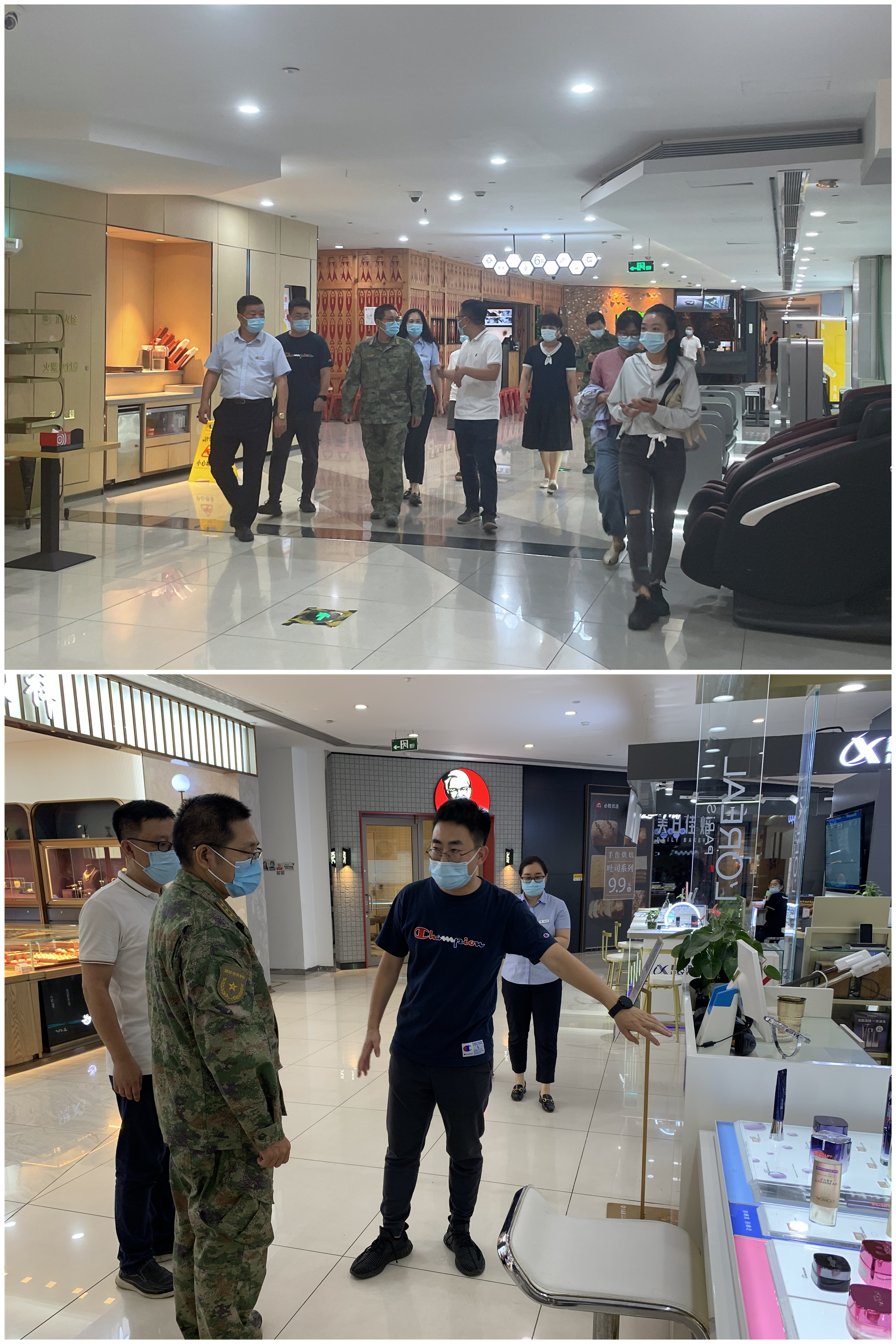 拱墅区委常委潜友华光临水晶城查抄文化迎检工作